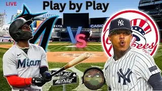Miami Marlins vs. New York Yankees Live Play by Play 4/10/24