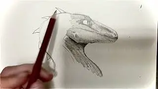 Dragon drawing time lapse