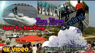 South Korea, Han River Sporty Boating & Cycle Riding Vlog| Biru Karki,Suren Shrestha,Monoon Magar