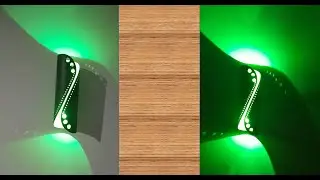 How to make a modern LED light for home decoration?