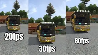🚍 Bus Simulator Indonesia 🎮 20fps vs 30fps vs 60fps | Low vs High Resolution Gameplay Test 🔥