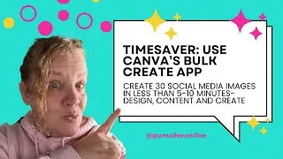 Time Saving Social Media Design HACK⏰ Use Canva App:  BULK CREATE!
