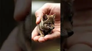 #cute baby wolf 💝💖 #cuteness overloaded 💗💕 #tiny paws 🐾