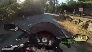 VFR800 Pure sound no comments low wind noise. Riding the long way home after work. throttle therapy