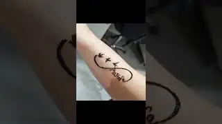 Infinity tattoo design #tattoo #youtubeshorts #shorts #viral