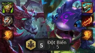 [TFT] GIANT 3 STARS CHO'GATH & 3 STARS KOG'MOW GOLD COLLECTOR || 5 MUTANTS HYPERROLL