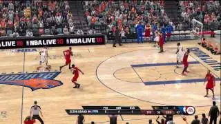 NBA Live 10 (Xbox 360) Gameplay: Philadelphia 76ers vs. Charlotte Bobcats PART TWO