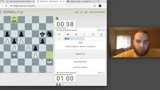 Blitz Chess (3+0) #11 with live commentary: Nimzo-Indian Leningrad vs. eduardo_bernardini