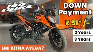 KTM Duke 160 Review 💥 EMI Plan | Down Payment Full Details  | Mileage | Top Speed