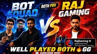 BOT SQUAD VS RAJ GAMING IN SAME LOBBY 🔥 #madan #madanop #bgmi