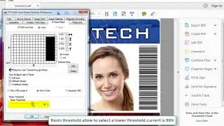 FARGO DTC1500 How to use Resin Threshold feature