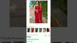 meesho red saree haul#meeshoapp #sorts #subscribe