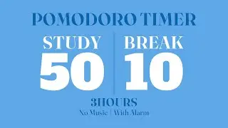 study with me 3hours 50min pomodoro marathon focused sessions