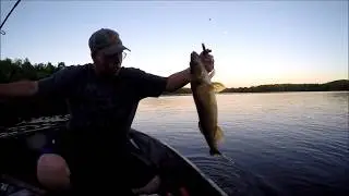 Walleye Fishing the Cisco Chain of Lakes with nice Catchs- pike fishing, musky fishing, bass fishing