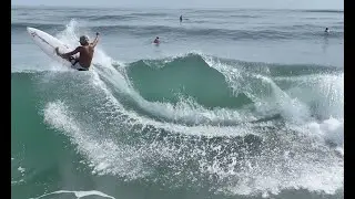Surfing At The Jetties In South Padre Island TX, November 5 2023.