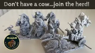 Unboxing PrintMyMinis minotaurs for Kings of War herd or alternative bullgor