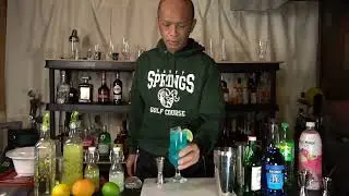 Blue Lagoon using Soju Vodka