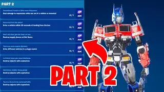 How To Complete All Transformers Quests in Fortnite - Part 2
