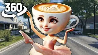Ballerina Cappuccina HUNTS YOU! | 360&deg; VR Animation
