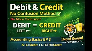 Debit & Credit (No Confusion Method) | Bangla | Accounting Basics EP 3