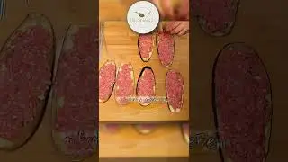 So easy und schnell im Airfryer, probiert es aus! | Auberginen Spie&szlig;e von Big.Snaack #shorts
