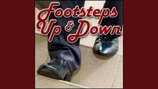 Footsteps, Indoor - Metal Stairs: Running Shoes: Very Fast Steps, Left Channel Close...