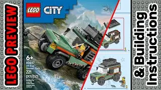 PREVIEW: 60447, LEGO CITY, Off-Road 4x4 Mountain Truck & Building Instructions! LEGO 2025