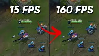 BUG BAIXO FPS TRAVANDO GPU 0% LEAGUE OF LEGENDS