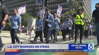 L.A. city workers' one-day strike comes to end after impacting services