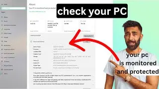 How To Check PC/your pc is monitored and protected / Windows 10.