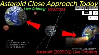 Asteroid 2023CQ Close approch today live orbiting Live Asteroid trekker