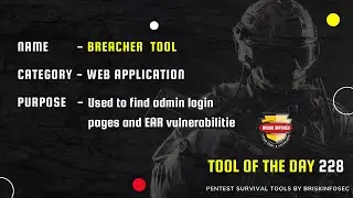 BREACHER - Find Admin Login Pages | Briskinfosec