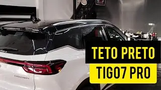 CAOACHERY TIGO 7 PRO SAINDO COM TETO E COLUNAS EM BLACK PIANO MATERIAL ANTIBOLHA
