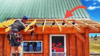 Hanging Rafters + Framing a Shed Roof Addition. Entry Cover Build #5