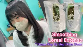 SMOOTHING LO’REAL EXTENSO PART 2 | BONUS STEP BY STEP DOWN PERM PONI ‼️