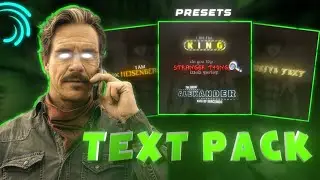 Advanced Text Animation Pack 💀🔥 For Alight Motion (+Preset)