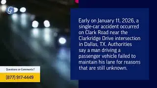 Man Killed in Single-Car Accident on Clark Road in Dallas, TX