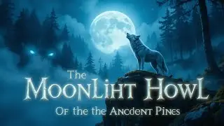 The Moonlit Howl: Wolf Sentinel of the Ancient Pines @Into_the_beastlands