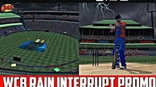Rain interruption in world cricket battle...