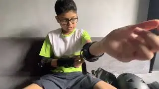 How To wear safety kit of oxelo skating by anshik verma #oxelo #skating