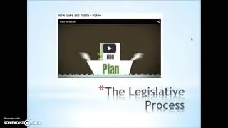 Parliament - the legislative process