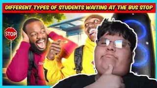 Different Types of Students waiting at the bus stop | REACTION
