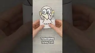 Our Thanksgiving Turkey Craft in 60 Seconds! #kidscrafts #preschoolactivities #asmr