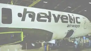 Embraer E190-E2 Painting | Helvetic Airways