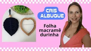 Folha de barbante macramê FÁCIL com molde venda muito Passo a passo
