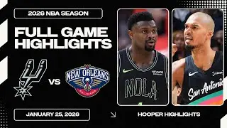 San Antonio Spurs vs New Orleans Pelicans Full Game Highlights | Jan 25 | 2026 NBA Season