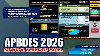 [NEW] - Aplikasi Penyusunan APBDes 2026 Berbasis Excel | Sudah Otomatis Versi - 2026.1.1