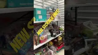 New Storage Unit! #organization #storage #clearance #smallbusiness #giftbaskets #homeorganization