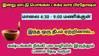 இன்று வெள்ளிக்கிழமை + சுக்ர வார பிரதோஷம் இந்த ஒரு 🪔ஏற்றுங்க!|panamsera|velli|pongal|pradhosam|panam 