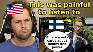 American Reacts to Alexander Stubb BREAKING DOWN the U.S.
